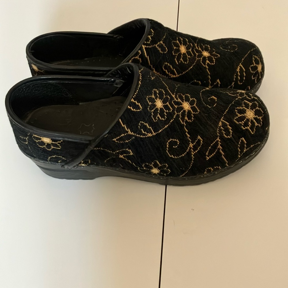 Dansko Floral Tapestry Clogs